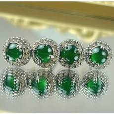 采禪手作 A1163 危料 925銀耳針裸石4.5*2mm .含框7.2*5mm, 一對價格,隨機發, 1個