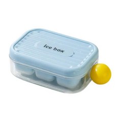 뚜껑이 휴대용 얼음 트레이 미니 사이즈로 음료를 빠르게 냉각할 있으며 야외 가정에서 사용, 1개, 3. Blue, 1L