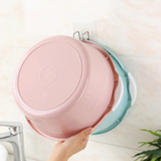 벽 부착 후크 접착식 스텐레스 욕실 다용도 고정 후크 주방 수납 정리 행주걸이 건조대 수세미 싱크대 거치, 투명