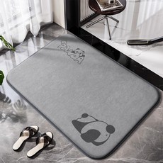 디베스 메모리폼 욕실 발매트 2cm 두께 미끄럼방지 흡수 세탁가능 화장실매트, 1개, 판다곰