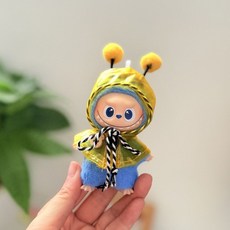더몬스터즈 4세대 내마음속의 비밀번호 10cm 인형호환 인형옷 미니몬스터 인형옷 형옷만 인형불포함, 꿀벌 우비, 1개