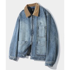 [디미트리블랙] 2WAY OG 에센셜 페이드 워싱 미시간 데님 자켓_인디고