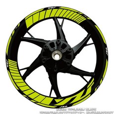 허브 데칼 스트라이프 테이프 내부 휠 스티커 반사 오토바이, 20. WZF, 1개