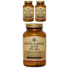 SOLGAR 泛酸素食膠囊 550mg, 100顆, 3罐