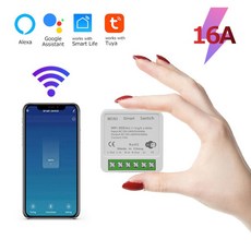 미니 Wifi 스마트 스위치 2 웨이 제어 Tuya 6A DIY 조명 스위치 Alexa Yandex Alice Smart Google 홈 APP, 01 Mini Wifi Switch 6A