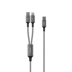 요이치 마운틴 로그C C타입 8핀 & C타입 2in1 초고속 충전 케이블, 1개, 70cm