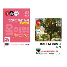 2025 이기적 웹디자인개발기능사 필기+실기 올인원 + 2025 이기적 컴퓨터그래픽기능사 필기 기본서 (전2권)