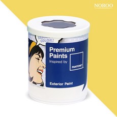 노루페인트 팬톤 실외 벽면 저광 페인트, 13-0756 LemonZest, 1L, 1개