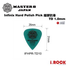 MASTER 8 全系列 PICK 防滑磨砂橡膠 JAZZ 大三角 簽名代言 匹克 彈片, 1個, 水滴形 INF橡膠防滑 -1.0半透綠, 半透綠