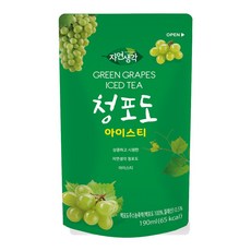 (( 8282828 )) 희창 자연생각 청포도 아이스티 파우치, 190ml, 1개