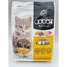 doten 貓咪毛髮亮麗配方乾糧 1.5公斤 添加牛磺酸離胺酸 亮澤皮膚毛髮 視力保健 Omega 3&6 全貓適用, 1.5kg, 1個, 皮膚/頭髮