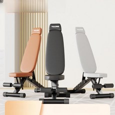 덤벨 벤치 가정용 다기능 접이식 피트니스 의자 싯업 벤치프레스 복근, 차분한 블랙 B