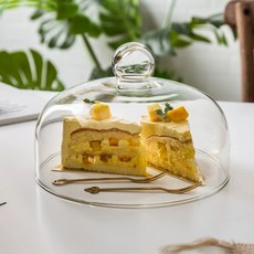 케이크 뚜껑 유리돔 커버 덮개 디저트 트레이 캡 보관함 10cm 직경 덮개