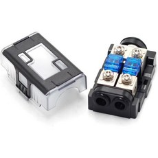 2방향 AFS 퓨즈 홀더 60A 024 게이지 입력 468 게이지 출력 구리 퓨즈 분배 블록 - 카 보트 트롤링 모터 해양 오디오 앰프 스테레오 비디오 시스템 GG-AFS55, GG-AFS 2 Way, 1개