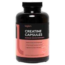 legion 微粉化一水肌酸膠囊, 1個, 180錠