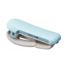 KOKUYO T-SM401 紙膠帶切割器 適用寬20-25mm KARUCUT 攜帶型, 粉藍, 1個