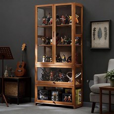 健康楠竹 五層展示櫃, 茶色-五層80長