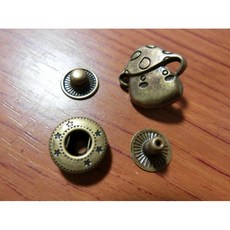 JTK 皮具手做DIY 可愛四合扣 - 香菇, 1個