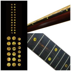 인레이 스티커 Bundmarkierungen fr Gitar Inlay Sticker Fret Markers for Guitars & Bass - Custom Dots Set -, 1개