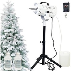 LANGXUN 1500W 눈 조명기계 매뉴얼 및 무선 리모컨 포함 | 실내외용 대형 만들기 기계 눈송이 크기 조절 가능 크리스마스 결혼식 파티에 적합, 1500W Snow Machine