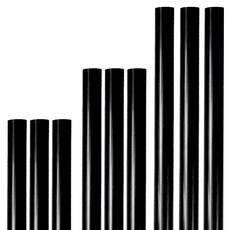 개별포장 일자빨대 검정 스트로우 7x21cm 4팩 2000개, 4세트, 500개