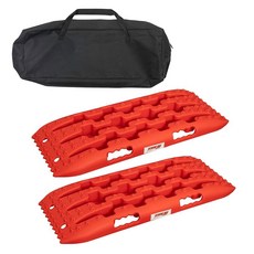 EXTREME 익스트림 Max 5001.6854 트랙션 복구 보드 오프로드 오버랜딩 모래 눈 및 진흙 탈출용 내장 잭 베이스 포함 - 68.6 x 27.9 5.7cm(27, 27" x 11" x 2.25", 레드