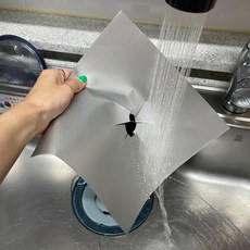 주방용품 가스레인지 화구 방열시트 커버 실버