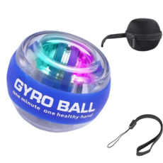 라온샵 자이로볼 무소음 파워볼 손목운동기구 전완근, 1개, 오색등블루