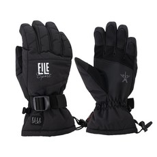 [엘르스포츠] 겨울 스키 보드 장갑 등산 캠핑 방한용품 주니어 성인용 E2301, 성인_E2301_블랙_XL, 1개