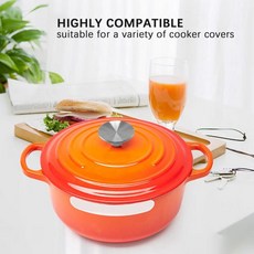 더치오븐 손잡이 스테인레스 스틸 냄비 뚜껑 교체 Le Creuset Aldi Lodge용 2 개, 2개