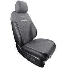 시트 쿠션 무스탕 안장 매트 자동차 시트 쿠션 사계절 통용 통풍 펀칭 시트 커버, 앞줄싱글시트-구름머그레이, 특수 자동차, 1개