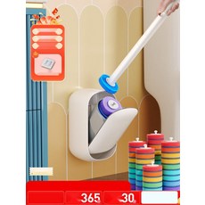 흡착식 거치대 포함 일회용 스펀지 변기솔, 7. 리필헤드 28개