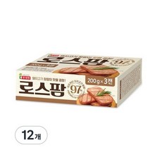 롯데햄 로스팜 97%, 200g, 12개