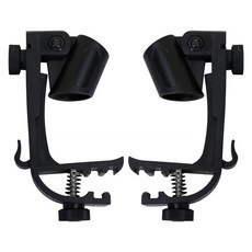 검정색 플라스틱 드럼 마이크 클램프 충격 방지 홀더 림 마운트호환 하드, LMT-08 (박스 없음 1개)