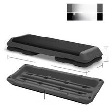 스텝박스 계단 운동 3단 110 21cm 레드 미끄럼방지 홈트 헬스 x x 41 스테퍼, 그레이 2 블랙 표준 150kg