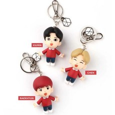EXO 偶像公仔鑰匙圈, 紅色, EXO 官方公仔鑰匙圈 (Xiumin 金珉錫) 內附小卡