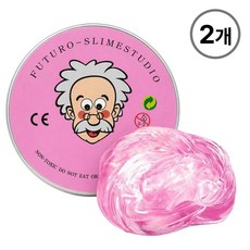 KC인증 퍼티 슬라임 박사퍼티 손에 안 묻는 유리퍼티, 핑크, 45g, 2개 핑크, 45g, 2개
