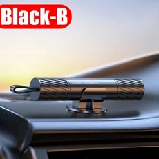 2-in-1 창문 유리 파괴기 자동차 안전 해머 안전벨트 커터 고경도 텅스텐 스틸 비상 구조 도구 (베이스 포, 02 Black01