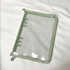 meet yx A5拉鏈活頁卡冊，內頁可替換，卡片收藏冊，多功能收納，現貨速發, 綠色, 1個