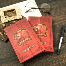 跨境魔法學院高顏值三摺頁記事本亞馬遜歐美復古學生筆記本文具, 1個, 1張, T01042000:如圖