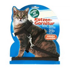 고양이 하네스 세트 블랙 고양이리드줄 고양이외출 고양이산책