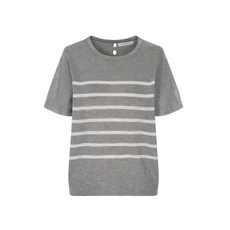예시카 린넨 블렌드 백 슬릿 라운드 니트 YV5KP246