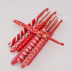 크기 인체 공학적 크로 뜨개질 후크 긴 핸들 바늘 숙련 애호가, 1개