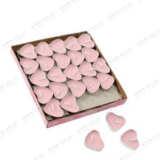 BSD 하트 티라이트 50p 무향캔들