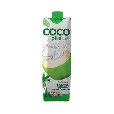 Cocoplus 100% 天然椰子水, 12個, 1L