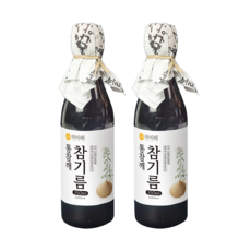 마미레 전통압착 참기름 350ml, 2개