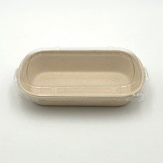 펄프용기 타원형 500ml BH007, 1개, 100세트