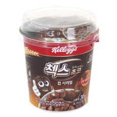 농심 켈로그 첵스초코 컵시리얼 30g, 1개