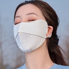 防曬防寒面罩女防紫外線夏季冰絲薄款臉基尼面罩護遮陽臉罩防護