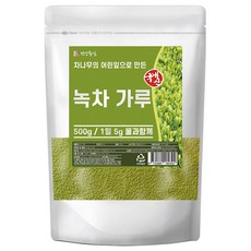 건강중심 국산 녹차 가루 분말 그린티 파우더, 1개, 1개입, 500g
